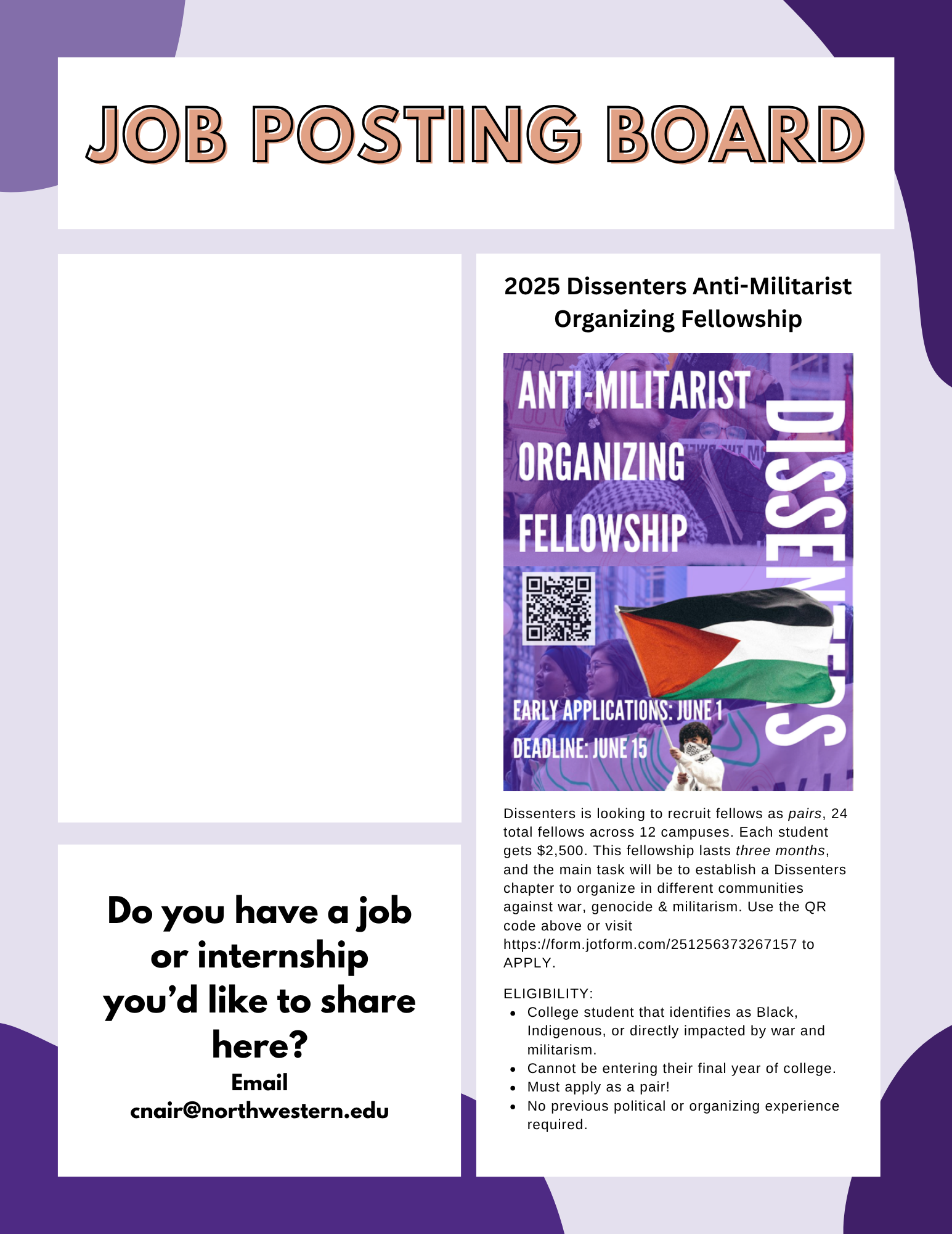Current Job Opportunities